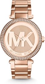 Michael Kors Parker Stainless Steel Watch With Glitz Accents - Image 5